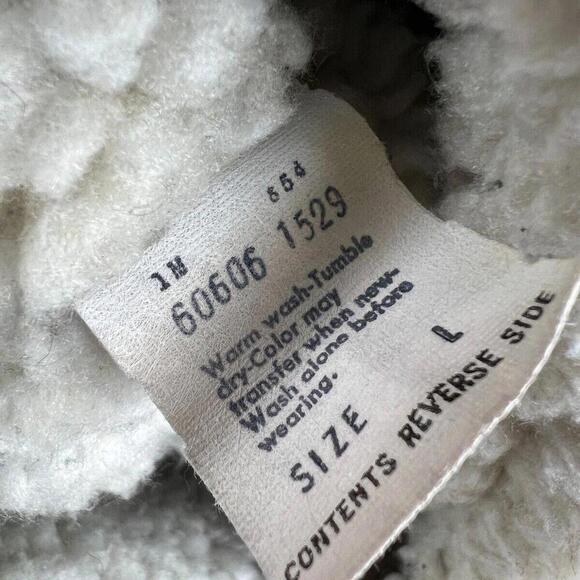 Vintage Levi's Sherpa Lined Corduroy Vest Brown Western Snap Front USA Made Sz L - Picture 3 of 7